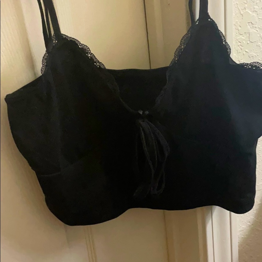 Black tank top
